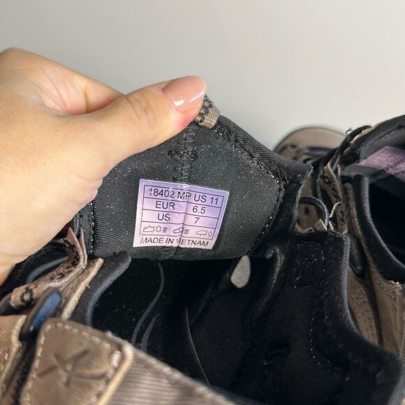 Mephisto Allrounder Men's Maroon Praline Nubuck Leather Sandal - Picture 9 of 9